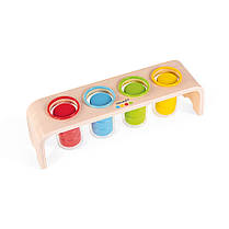Сортер Janod Вивчаємо кольори — дерев’яна гра з фішками, пінцетом і картками для розвитку логіки та моторики, фото 4