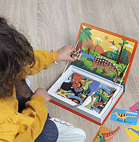 Магнітна книга Janod Динозаври — 40 елементів, фото 2