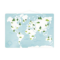 Магнітний набір Janod Карта світу з тваринами, фото 3