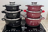 Набор посуды высокого качества с гранитным антипригарным покрытием Higher Kitchen НК 301 Германия