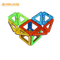 Конструктор Magplayer — магнітний набір, 14 елементів, стартовий комплект, MPB-14, фото 5