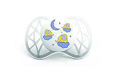 Пустушка симетрична Nuvita Air 0м+ 2 шт. світиться в темряві, фото 2