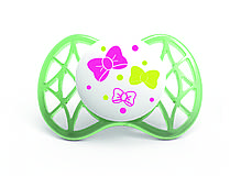 Пустушка симетрична Nuvita Air 0м+ 2шт. для дівчинки, фото 4