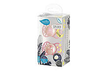 Пустушка Nuvita 7067 Air55 Explorer симетрична 0m+, світиться у темряві (ведмідь, пінгвін) 2шт, фото 5