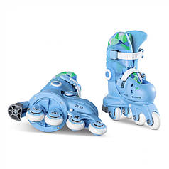 Роликові ковзани Yvolution Switch Skates, розмір 24-28, блакитний