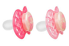 Пустушка Nuvita 7087 Air55 Explorer симетрична 6m+, світиться у темряві (мавпа, сова) 2шт, фото 2