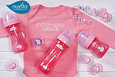 Пустушка Nuvita 7066 Air55 Explorer ортодонтична 0m+ (заєць, ведмідь) 2шт, фото 2