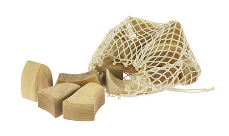 Конструктор nic — дерев’яний набір «Маленький натуральний 17 ел.», розвивальний для дітей, фото 1