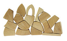 Конструктор nic — дерев’яний набір «Маленький натуральний 17 ел.», розвивальний для дітей, фото 2