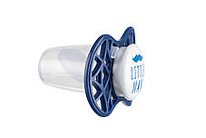 Пустушка Nuvita 7084 Air55 Cool ортодонтична 6m+ "LITTLE MAN" темно-синя, фото 2