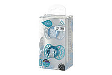 Пустушка Nuvita 7066 Air55 Explorer ортодонтична 0m+ (тигр, слон) 2шт, фото 3