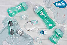 Пустушка Nuvita 7066 Air55 Explorer ортодонтична 0m+ (зебра, пінгвін) 2шт, фото 4