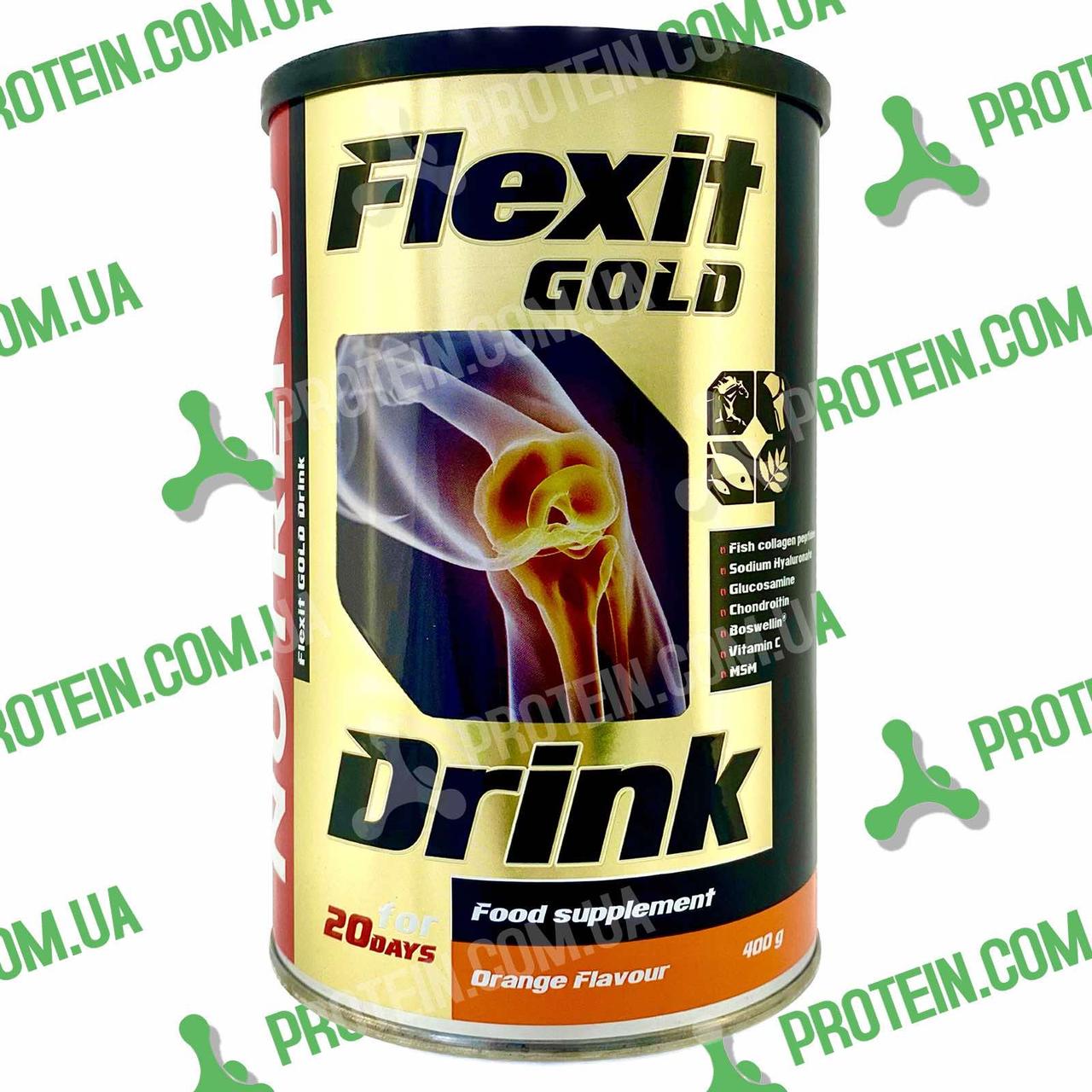 Хондропротектор з Колагеном Nutrend Flexit Drink Gold 400 г Orange Апельсин
