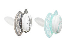 Пустушка Nuvita 7066 Air55 Explorer ортодонтична 0m+ (зебра, пінгвін) 2шт, фото 2