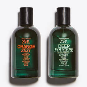 Чоловічий набір ароматів Zara Orange Zest + Deep Fougère 100 Ml / 3.38 Oz