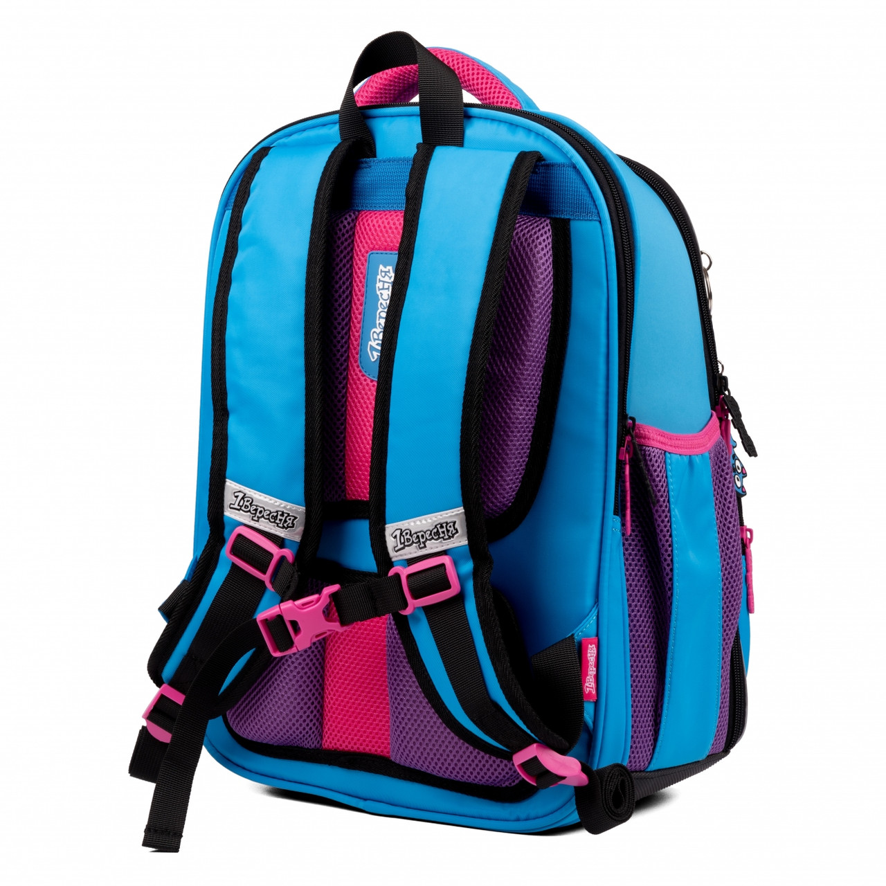 Рюкзак школьный полукаркасный 1Вересня Pink and Blue 559493 - фото 3 - id-p1790644794