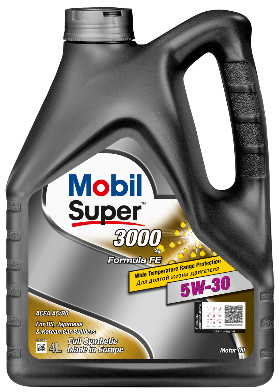 Олива моторна Super 3000 X1 Formula FE 5W-30 4 л (152564) Mobil