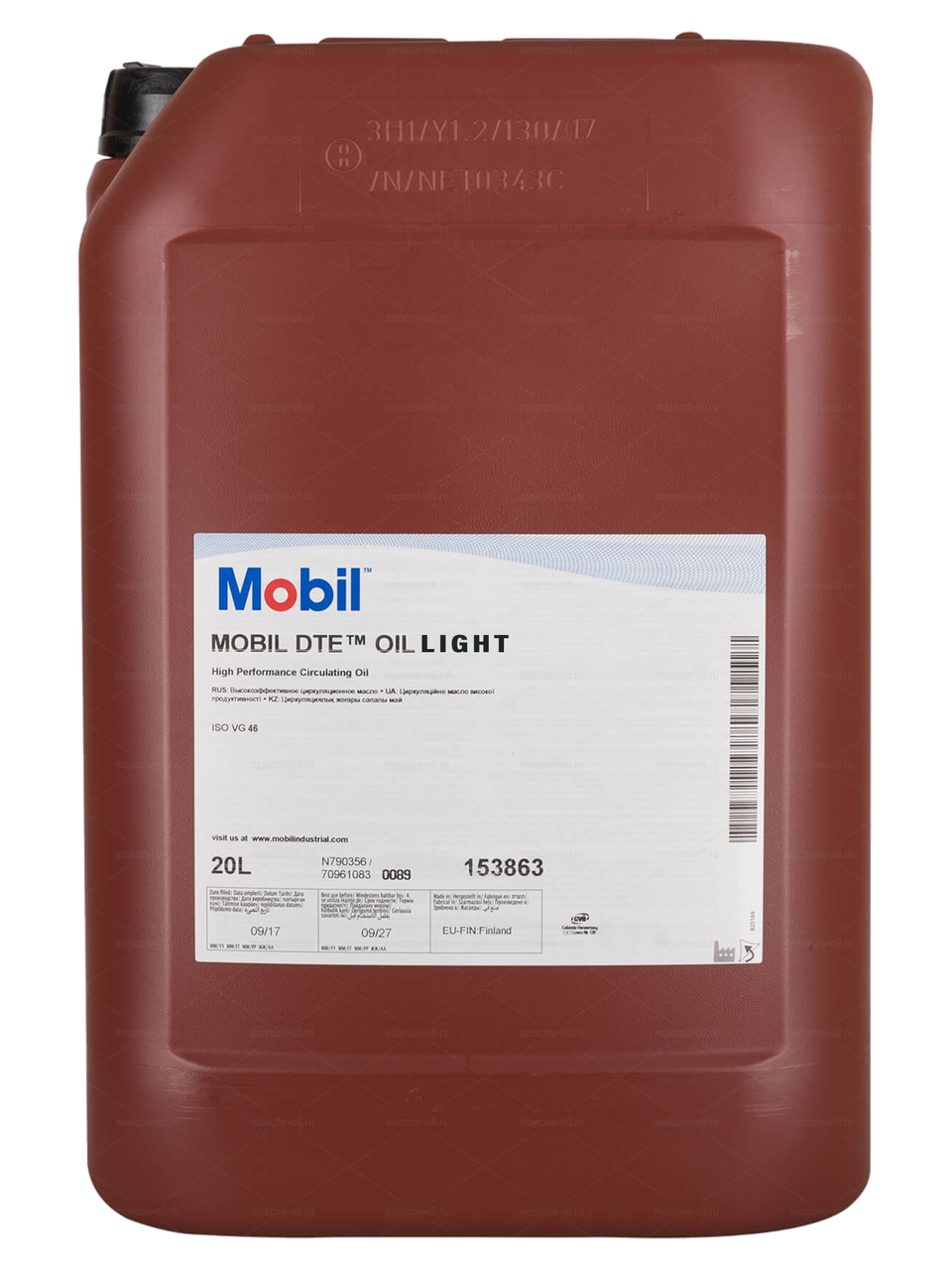 Олива моторна DTE Light 20 л (154238) Mobil