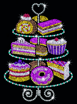 Набір для творчості Sequin Art Blue — Набір тістечок, фото 2