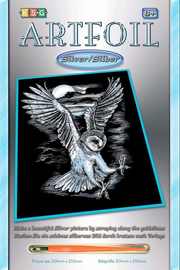 Набор для творчества Sequin Art Artfoil Silver Сипуха 20*25см - фото 1 - id-p1888619053