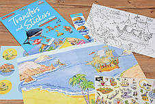 Набір перевідних наклейок Scribble Down з онлайн додатком Острів піратських скарбів, А4, фото 3