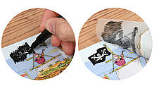 Набір перевідних наклейок Scribble Down з онлайн додатком Острів піратських скарбів, А4, фото 4