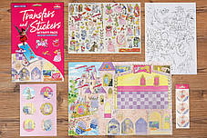 Набір перевідних наклейок Scribble Down з онлайн додатком Казка про принцесу, А4, фото 2