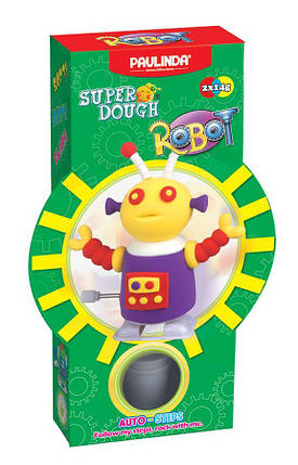Маса для ліплення Paulinda Super Dough Robot механічний, крокує, фіолетовий, фото 1