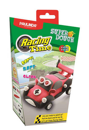 Маса для ліплення Paulinda Super Dough Racing time Машинка інерційний механізм, червоний, фото 1
