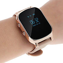Дитячий GPS годинник-телефон GOGPS ME К20 Золотий, фото 6