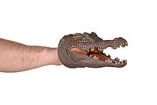 Іграшка-перчатка Same Toy X308UT — крокодил, серія Animal Gloves, рухома щелепа та реалістичний вигляд, фото 2