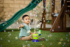 Генератор мильних бульбашок Gazillion Tornado — автоматичний, у комплекті розчин 118 мл, фото 2