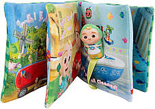 Розвивальна іграшка CoComelon Feature Roleplay — музична плюшева книжка, фото 3