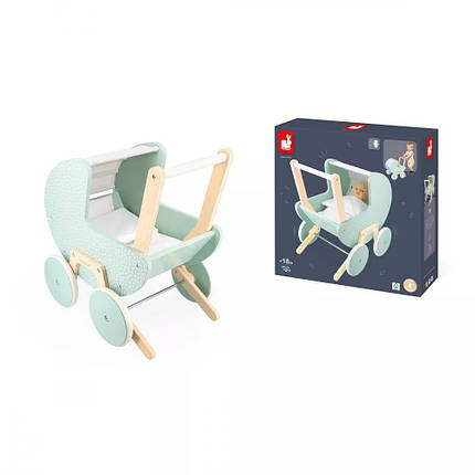 Візок Janod для ляльки м'ятний, фото 1