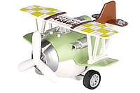 Самолет металический инерционный Same Toy Aircraft зеленый