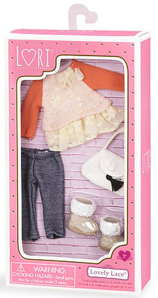 Набір одягу для ляльок LORI Блуза з мереживами, фото 3