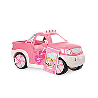 Транспорт для кукол LORI Джип свет, звук, FM радио, розовый
