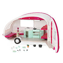 Транспорт для ляльок LORI Кемпер світло, звук, рожевий, фото 5