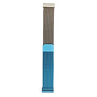 Магнітний ремінець Milanese Loop для Amazfit GTR Mini (A2174) | HMU | 20 мм | champagne gold&blue