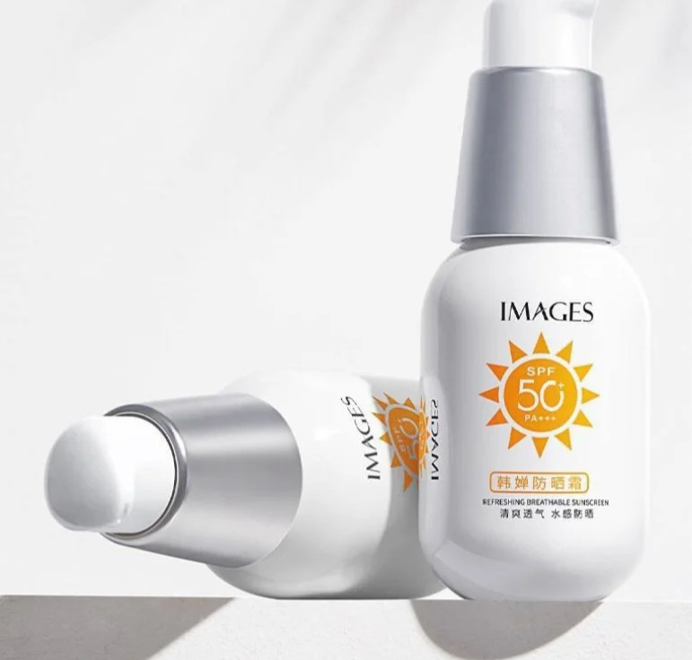 Сонцезахисний крем для обличчя Images Refreshing Breathable Sunscreen SPF 50+ PA+++, з вітаміном Е, 35 мл