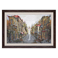 Набір для вишивки нитками на білій канві "Місто для двох"