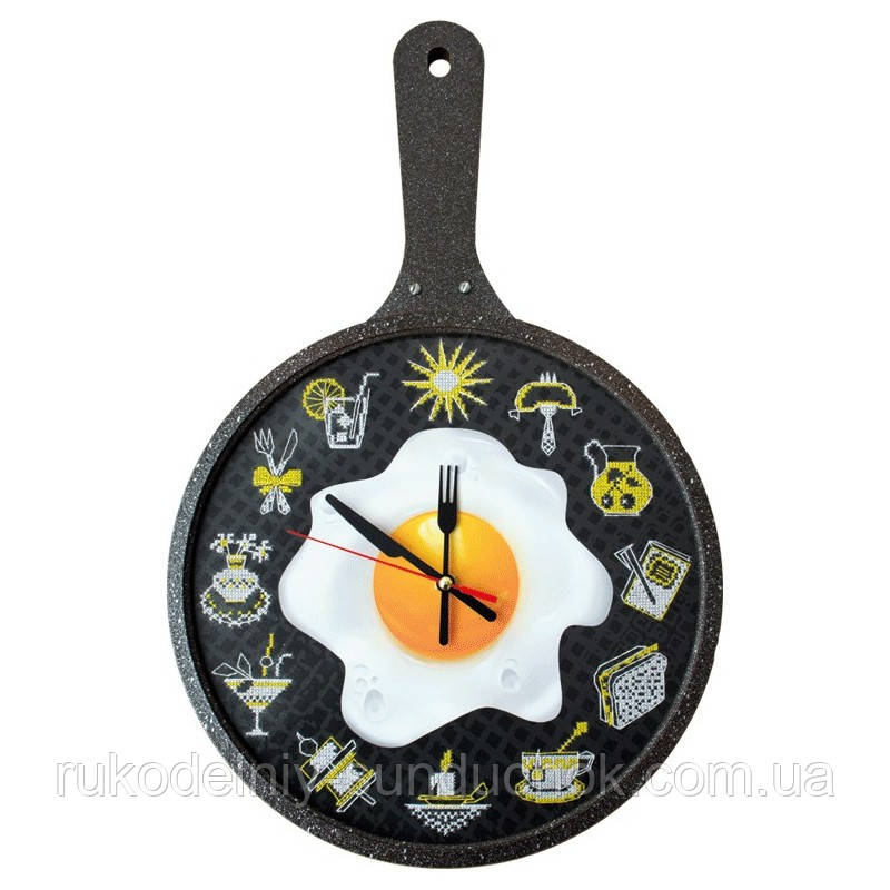 Набір для створення годинника з вишитою основою "Час готувати!", фото 1