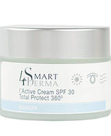 Екстразволожуючий крем із церамідами SPF 30 Smart4Derma Aquagen Active Cream Total Protect 360