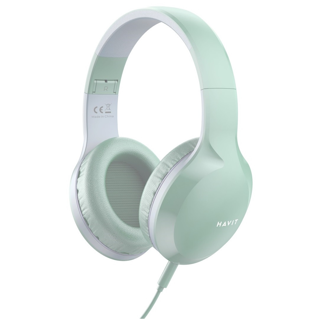 Наушники проводные HAVIT HV-H100d (Jack 3,5mm) зеленые (26787) (ID ...