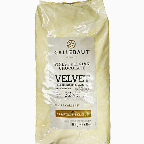 Шоколад білий Barry Callebaut Velvet кондитерський у калітах, 10 кг, Бельгія