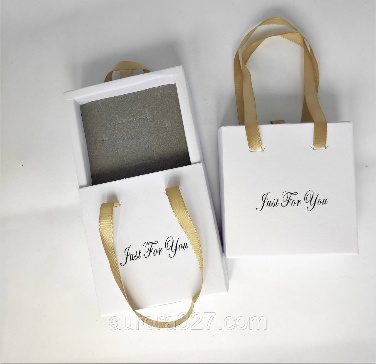 Подарунковий пакет " Just for you" під набір, білий