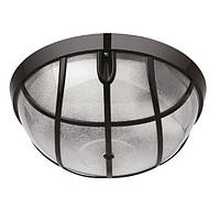 Світильник настінно-стельовий вологозахищений (цоколь Е27, IP54, пластик, чорний) Акуа Опак