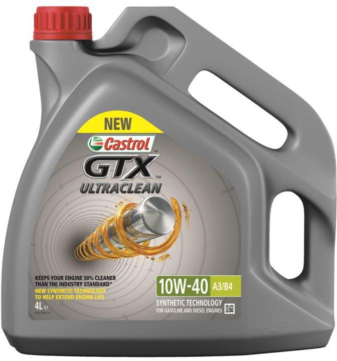 Олива моторна GTX Ultraclean A3/B4 10W-40 4 л (1586F8) Castrol