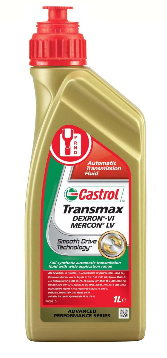 Олива трансмісійна Transmax Dexron VI Mercon LV 1 л (156CAA) Castrol