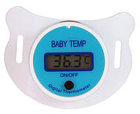 Цифровой термометр в виде соски (пустышка) Baby Temp для детей Голубой